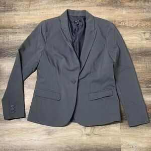 Apt. 9 Dark Gray Blazer with Front Button
